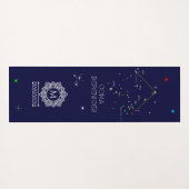 Noordelijke Hemisphere Constellation Coma Berenice Yogamat (Achterkant (horizontaal))