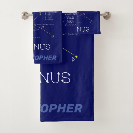 Noordelijke Hemisphere Constellation Cygnus Bad Handdoek (Insitu)