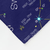 Noordelijke Hemisphere Constellation Cygnus Fleece Deken (Hoek)