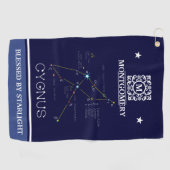 Noordelijke Hemisphere Constellation Cygnus Golfhanddoek (Horizontaal)