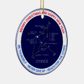 Noordelijke Hemisphere Constellation Cygnus Keramisch Ornament (Rechts)