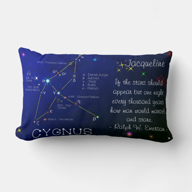 Noordelijke Hemisphere Constellation Cygnus Kussen (Voorkant)