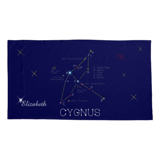 Noordelijke Hemisphere Constellation Cygnus Kussensloop (Achterkant)