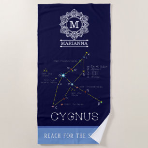 Noordelijke Hemisphere Constellation Cygnus Strandlaken