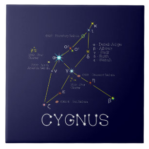 Noordelijke Hemisphere Constellation Cygnus Tegeltje