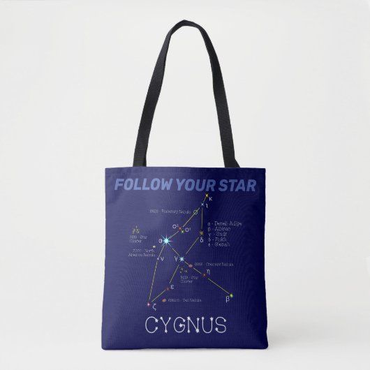 Noordelijke Hemisphere Constellation Cygnus Tote Bag (Voorkant)