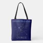 Noordelijke Hemisphere Constellation Cygnus Tote Bag (Achterkant)