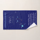 Noordelijke Hemisphere Constellation Lyra Bad Handdoek (Handdoek)