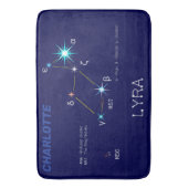 Noordelijke Hemisphere Constellation Lyra Badmat (Voorkant Verticaal)