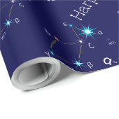 Noordelijke Hemisphere Constellation Lyra Cadeaupapier (Rol Hoek)