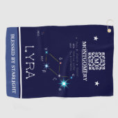 Noordelijke Hemisphere Constellation Lyra Golfhanddoek (Horizontaal)