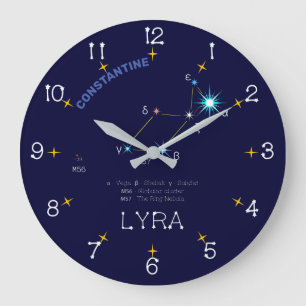 Noordelijke Hemisphere Constellation Lyra Grote Klok