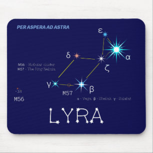 Noordelijke Hemisphere Constellation Lyra Muismat