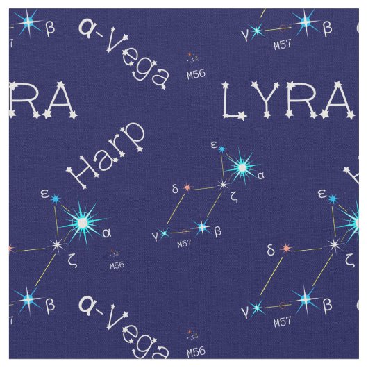 Noordelijke Hemisphere Constellation Lyra Stof (Close Up)