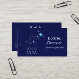 Noordelijke Hemisphere Constellation Lyra Visitekaartje
