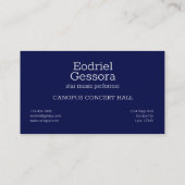 Noordelijke Hemisphere Constellation Lyra Visitekaartje (Achterkant)