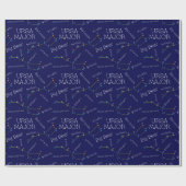 Noordelijke Hemisphere Constellation Ursa Major Cadeaupapier (Vlak)
