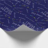 Noordelijke Hemisphere Constellation Ursa Major Cadeaupapier (Hoek)