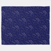 Noordelijke Hemisphere Constellation Ursa Major Fleece Deken (Voorkant (Horizontaal))