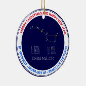 Noordelijke Hemisphere Constellation Ursa Major Keramisch Ornament (Rechts)