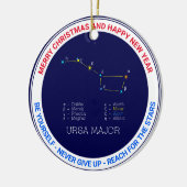Noordelijke Hemisphere Constellation Ursa Major Keramisch Ornament (Links)