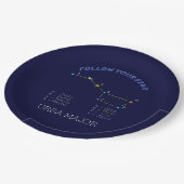 Noordelijke Hemisphere Constellation Ursa Major Papieren Bordje (Gekanteld)