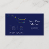 Noordelijke Hemisphere Constellation Ursa Major Visitekaartje (Voorkant)