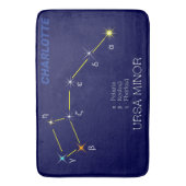 Noordelijke Hemisphere Constellation Ursa Minor Badmat (Voorkant Verticaal)