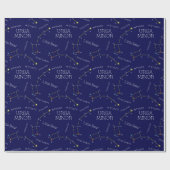 Noordelijke Hemisphere Constellation Ursa Minor Cadeaupapier (Vlak)