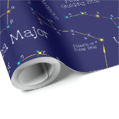 Noordelijke Hemisphere Constellation Ursa Minor Cadeaupapier (Rol Hoek)
