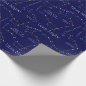 Noordelijke Hemisphere Constellation Ursa Minor Cadeaupapier (Hoek)