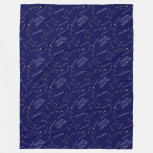 Noordelijke Hemisphere Constellation Ursa Minor Fleece Deken