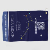 Noordelijke Hemisphere Constellation Ursa Minor Golfhanddoek (Horizontaal)