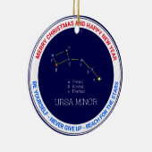 Noordelijke Hemisphere Constellation Ursa Minor Keramisch Ornament (Rechts)