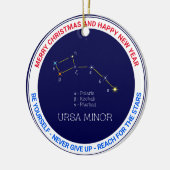 Noordelijke Hemisphere Constellation Ursa Minor Keramisch Ornament (Links)