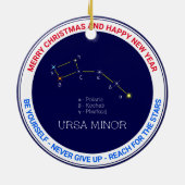 Noordelijke Hemisphere Constellation Ursa Minor Keramisch Ornament (Achterkant)