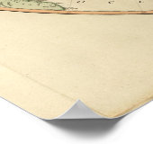 Noordelijke Hemisphere-kaart Poster (Hoek)