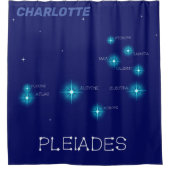 Noordelijke Hemisphere Pleiades Star Formation Douchegordijn (Voorkant)