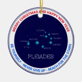Noordelijke Hemisphere Pleiades Star Formation Keramisch Ornament (Voorkant)