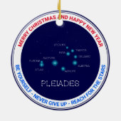 Noordelijke Hemisphere Pleiades Star Formation Keramisch Ornament (Achterkant)