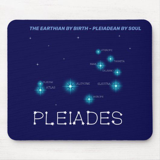 Noordelijke Hemisphere Pleiades Star Formation Muismat (Voorkant)