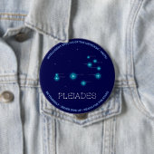 Noordelijke Hemisphere Pleiades Star Formation Ronde Button 4,0 Cm (In situ)