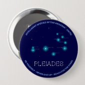 Noordelijke Hemisphere Pleiades Star Formation Ronde Button 4,0 Cm (Voorkant /achterkant)