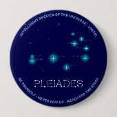 Noordelijke Hemisphere Pleiades Star Formation Ronde Button 4,0 Cm (Voorkant)
