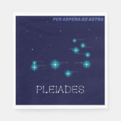 Noordelijke Hemisphere Pleiades Star Formation Servet (Voorkant)
