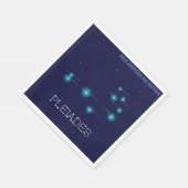 Noordelijke Hemisphere Pleiades Star Formation Servet (Hoek)