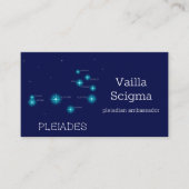 Noordelijke Hemisphere Pleiades Star Formation Visitekaartje (Voorkant)