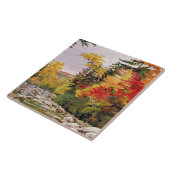 Noordelijke - herfsttint, witte bergen tegeltje (Zijkant)