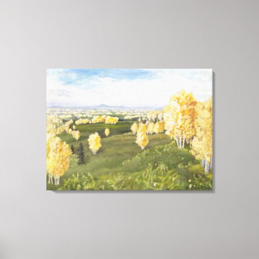 Noordelijke heuvels van Aspen: Canvas Uncropped Afdruk (Voorkant)