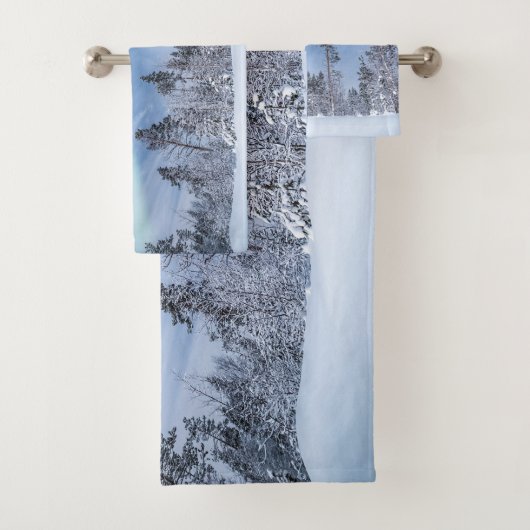 Noordelijke hooglichten Scandinavia Bad Handdoek (Insitu)